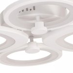 Люстра с ПДУ 671101/4 LED 104Вт диммер 3 режима 3000-6000К белый 65х50х11 см