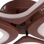 Люстра с ПДУ 671104/4 LED 108Вт диммер 3 режима 3000-6000К кофе 65х53х11 см