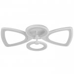 Люстра с ПДУ 671105/4 LED 112Вт диммер 3 режима 3000-6000К белый 59х50х11 см