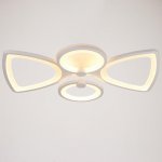 Люстра с ПДУ 671105/4 LED 112Вт диммер 3 режима 3000-6000К белый 59х50х11 см