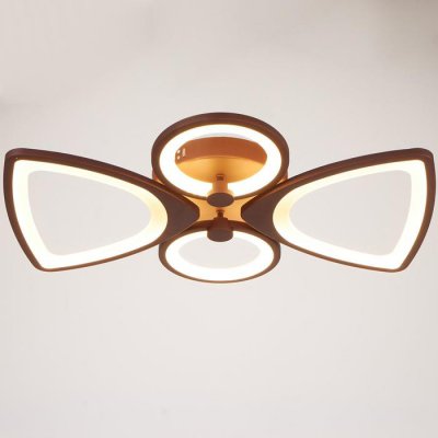 Люстра с ПДУ 671106/4 LED 112Вт диммер 3 режима 3000-6000К кофе 59х50х11 см