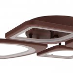 Люстра с ПДУ 671108/4 LED 112Вт диммер 3 режима 3000-6000К кофе 60х51х11 см