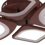 Люстра с ПДУ 671108/4 LED 112Вт диммер 3 режима 3000-6000К кофе 60х51х11 см