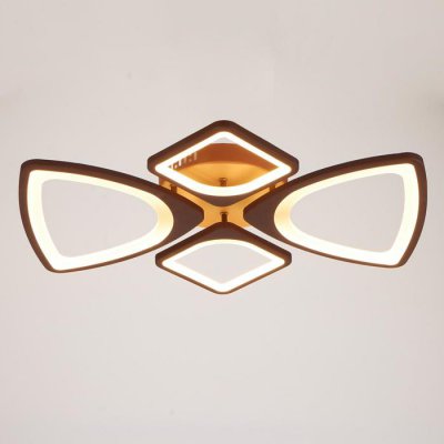 Люстра с ПДУ 671108/4 LED 112Вт диммер 3 режима 3000-6000К кофе 60х51х11 см