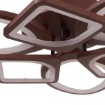 Люстра с ПДУ 671112/6 LED 162Вт диммер 3 режима 3000-6000К кофе 60х60х12 см