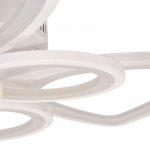Люстра с ПДУ 671113/6 LED 168Вт диммер 3 режима 3000-6000К белый 66х66х12 см