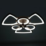 Люстра с ПДУ 671114/6 LED 168Вт диммер 3 режима 3000-6000К кофе 66х66х12 см