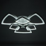 Люстра с ПДУ 671115/6 LED 174Вт диммер 3 режима 3000-6000К белый 65х65х12 см