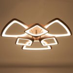 Люстра с ПДУ 671116/6 LED 174Вт диммер 3 режима 3000-6000К кофе 65х65х12 см