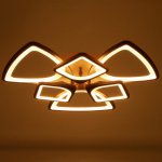 Люстра с ПДУ 671116/6 LED 174Вт диммер 3 режима 3000-6000К кофе 65х65х12 см