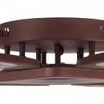 Люстра с ПДУ 671116/6 LED 174Вт диммер 3 режима 3000-6000К кофе 65х65х12 см