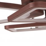 Люстра с ПДУ 671116/6 LED 174Вт диммер 3 режима 3000-6000К кофе 65х65х12 см