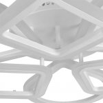 Люстра с ПДУ 671117/6 LED 126Вт диммер 3 режима 3000-6000К белый 58х56х12 см