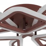 Люстра с ПДУ 671118/6 LED 126Вт диммер 3 режима 3000-6000К кофе 58х56х12 см