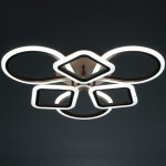 Люстра с ПДУ 671118/6 LED 126Вт диммер 3 режима 3000-6000К кофе 58х56х12 см