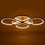 Люстра с ПДУ 671126/6 LED 216Вт диммер 3 режима 3000-6000К кофе 93х69х11 см