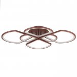 Люстра с ПДУ 671126/6 LED 216Вт диммер 3 режима 3000-6000К кофе 93х69х11 см