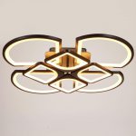 Люстра с ПДУ 671127/8 LED 240Вт диммер 3 режима 3000-6000К черный 70х70х14 см