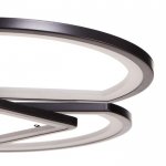 Люстра с ПДУ 671127/8 LED 240Вт диммер 3 режима 3000-6000К черный 70х70х14 см