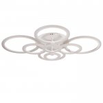 Люстра с ПДУ 671132/8 LED 224Вт диммер 3 режима 3000-6000К белый 107х82х9 см