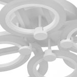 Люстра с ПДУ 671135/8 LED 160Вт диммер 3 режима 3000-6000К белый 51х51х12,5 см