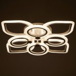 Люстра с ПДУ 671135/8 LED 160Вт диммер 3 режима 3000-6000К белый 51х51х12,5 см