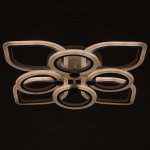 Люстра с ПДУ 671135/8 LED 160Вт диммер 3 режима 3000-6000К белый 51х51х12,5 см