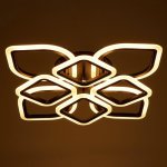 Люстра с ПДУ 671136/8 LED 160Вт диммер 3 режима 3000-6000К черный 51х51х13 см