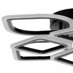 Люстра с ПДУ 671136/8 LED 160Вт диммер 3 режима 3000-6000К черный 51х51х13 см