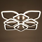 Люстра с ПДУ 671136/8 LED 160Вт диммер 3 режима 3000-6000К черный 51х51х13 см