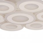 Люстра с ПДУ 671137/6 LED 204Вт диммер 3 режима 3000-6000К белый 50х50х6,5 см