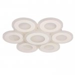 Люстра с ПДУ 671137/6 LED 204Вт диммер 3 режима 3000-6000К белый 50х50х6,5 см