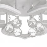 Люстра с ПДУ 671141/6 LED 170Вт диммер 3 режима 3000-6000К белый 51х51х20 см