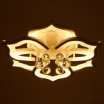 Люстра с ПДУ 671141/6 LED 170Вт диммер 3 режима 3000-6000К белый 51х51х20 см