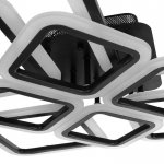 Люстра с ПДУ 671144/8 LED 192Вт диммер 3 режима 3000-6000К белый/черный 59х59х14 см