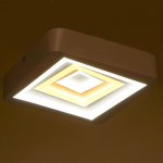 Светильник 671147/1 LED 58Вт 3 режима 3000-6000К белый 25х25х5 см