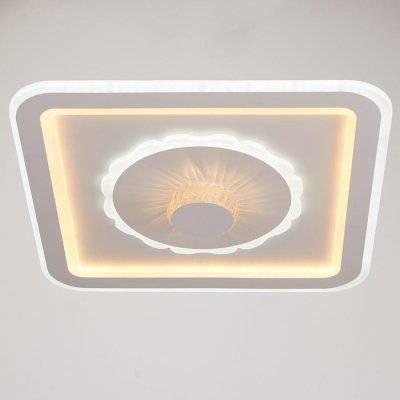 Светильник с ПДУ 671147/1 LED 150Вт диммер 3 режима 3000-6000К белый 48х48х8 см