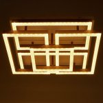 Люстра с ПДУ 671149/5 LED 112Вт диммер 3 режима 3000-6000К кофе 55х55х13,5 см