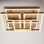 Люстра с ПДУ 671149/5 LED 112Вт диммер 3 режима 3000-6000К кофе 55х55х13,5 см