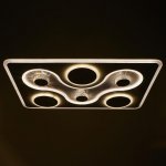 Люстра с ПДУ 671150/1 LED 252Вт диммер 3 режима 3000-6000К белый 90х80х8,5 см