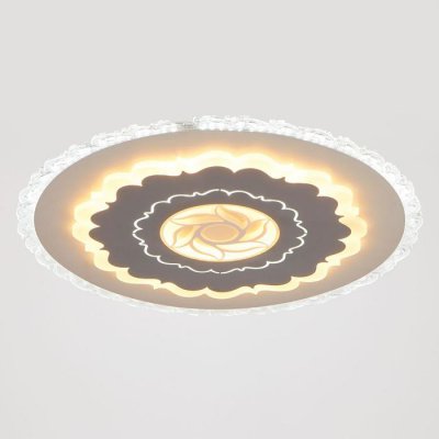 Люстра с ПДУ 671152/1 LED 144Вт диммер 3 режима 3000-6000К белый 50х50х6 см