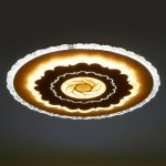 Люстра с ПДУ 671152/1 LED 144Вт диммер 3 режима 3000-6000К белый 50х50х6 см