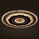 Люстра с ПДУ 671152/1 LED 144Вт диммер 3 режима 3000-6000К белый 50х50х6 см