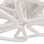 Люстра с ПДУ 671153/8 LED 240Вт диммер 3 режима 3000-6000К белый 65х65х10 см
