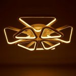 Люстра с ПДУ 671153/8 LED 240Вт диммер 3 режима 3000-6000К белый 65х65х10 см