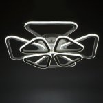 Люстра с ПДУ 671153/8 LED 240Вт диммер 3 режима 3000-6000К белый 65х65х10 см