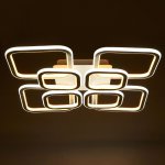 Люстра с ПДУ 671154/8 LED 232Вт диммер 3 режима 3000-6000К белый 60х60х13 см