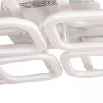 Люстра с ПДУ 671154/8 LED 232Вт диммер 3 режима 3000-6000К белый 60х60х13 см