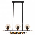 Люстра 670801/3 E27 40Вт черный-медь 88х19х85 см