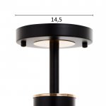 Люстра 670802/6 E27 40Вт черный-золото 85х85х46 см